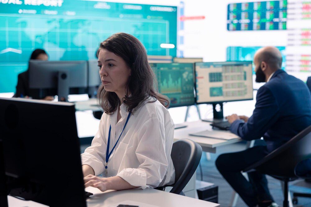 IT monitoring dashboard showing real-time infrastructure metrics