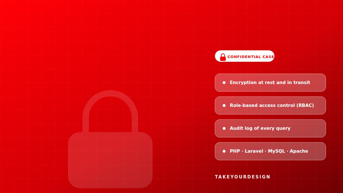 Cybersecurity for a Laravel-based medical exams backend