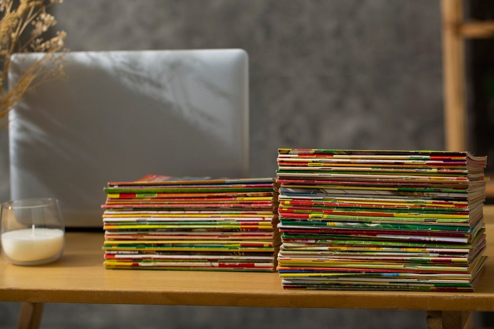 Ejemplares de una revista sectorial